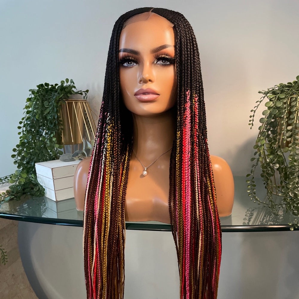 Cornrow braided wig